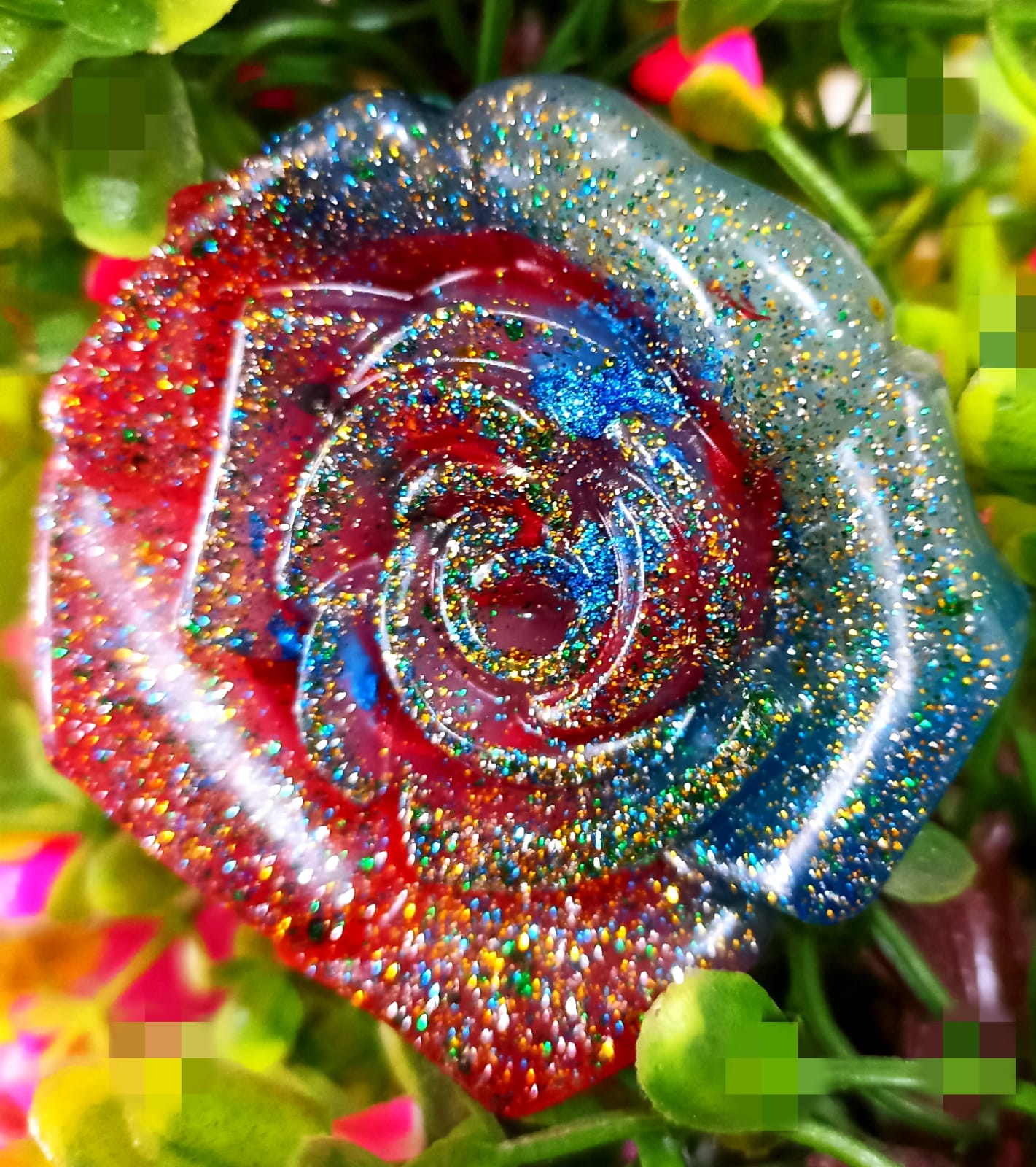 Glitter Rose Herbal Soap
